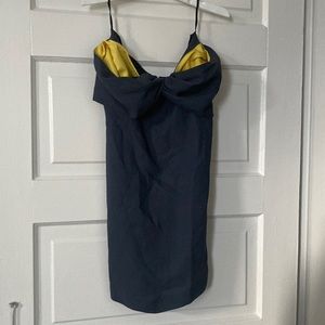 Vionnet strapless dress with draped top Italian size 42